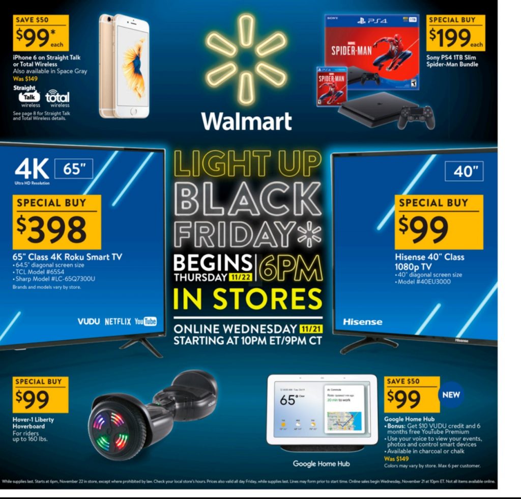 Black Friday Advertisements Previewing US Retailers' Doorbusters
