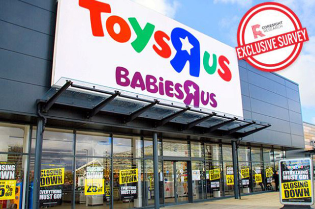 Toys“R”Us Closures: Exclusive Coresight Research Survey Suggests Big Gains for Walmart and Target