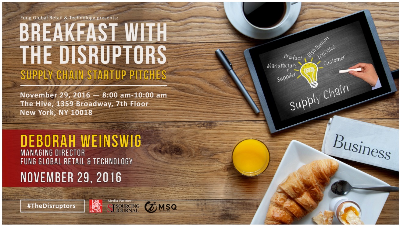 Breakfast with the Disruptors - Supply Chain Startup Pitches