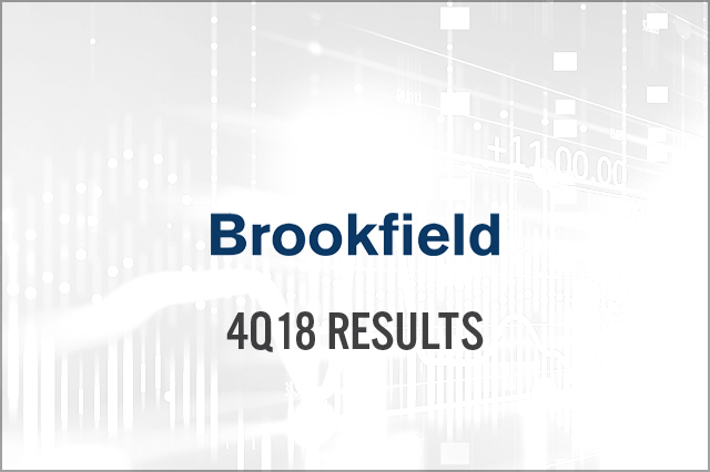 Brookfield (NASDAQ: BPY) 4Q18 Results: Beats Consensus, Announces a $500 Million Repurchase Program