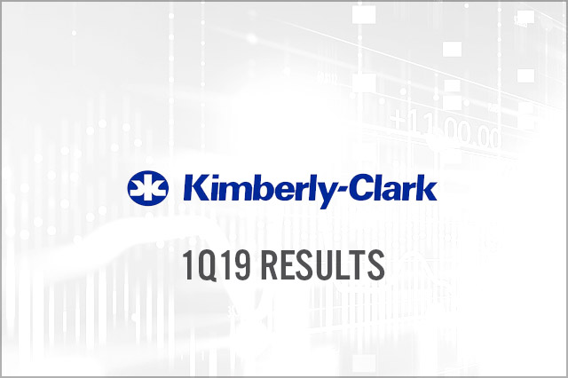 Kimberly-Clark (NYSE: KMB) 1Q19 Results: Higher Selling Prices Drive Growth; Company Maintains Positive Outlook