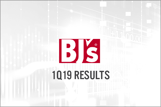 BJ’s Wholesale Club (NYSE: BJ) 1Q19 Results: Beats Consensus on Revenues, Maintains Guidance