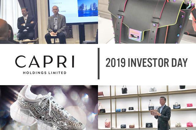 Capri Holdings 2019 Investor Day: Brand Growth Expected to Drive Revenues to $6 Billion in FY2020