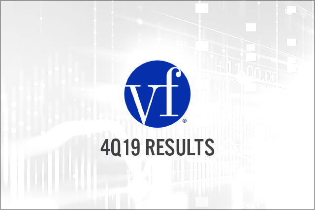 VF Corporation (NYSE: VFC) 4Q19 Results: Spins Off Kontoor Brands, Adjusts Outlook