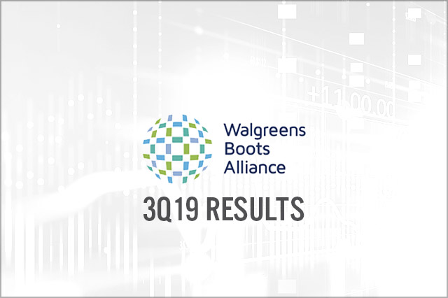 Walgreens Boots Alliance (NYSE: WBA) 3Q19 Results: Slow Performance at Boots UK, Company Reviewing Its US Store Estate