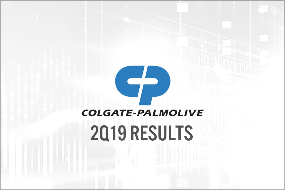 Colgate-Palmolive (NYSE: CL) 2Q19 Results: Net Sales and Diluted EPS Decline