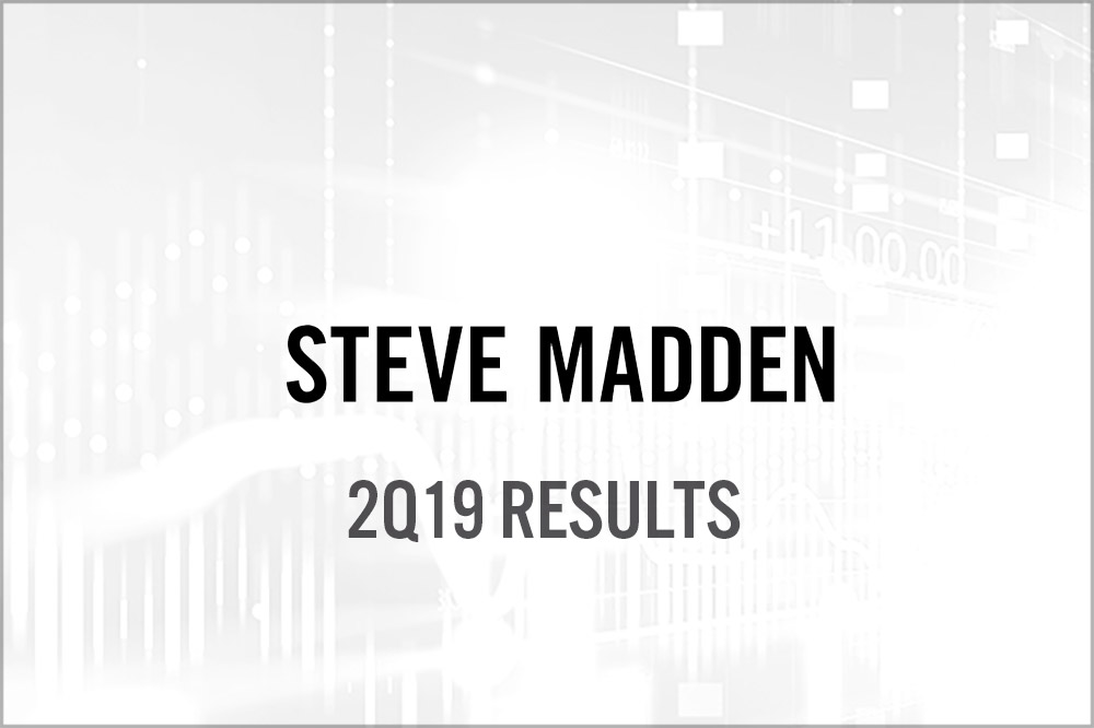 Steve Madden (NASDAQ: SHOO) 2Q19 Results: Steve Madden Women’s Wholesale and Accessories Drive Strong Momentum, Tariffs Cloud Outlook