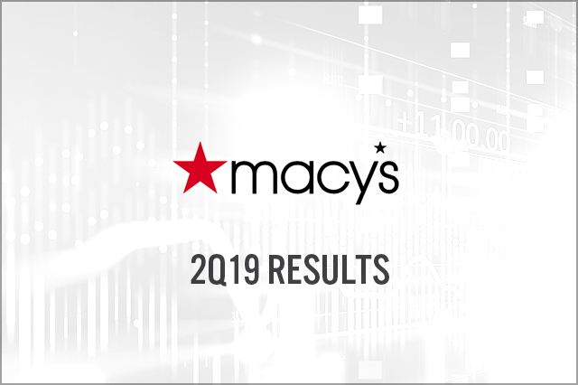 Macy’s (NYSE: M) 2Q19 Results: Revenues Down, Lowers EPS Guidance, Launches Pilot with ThredUp