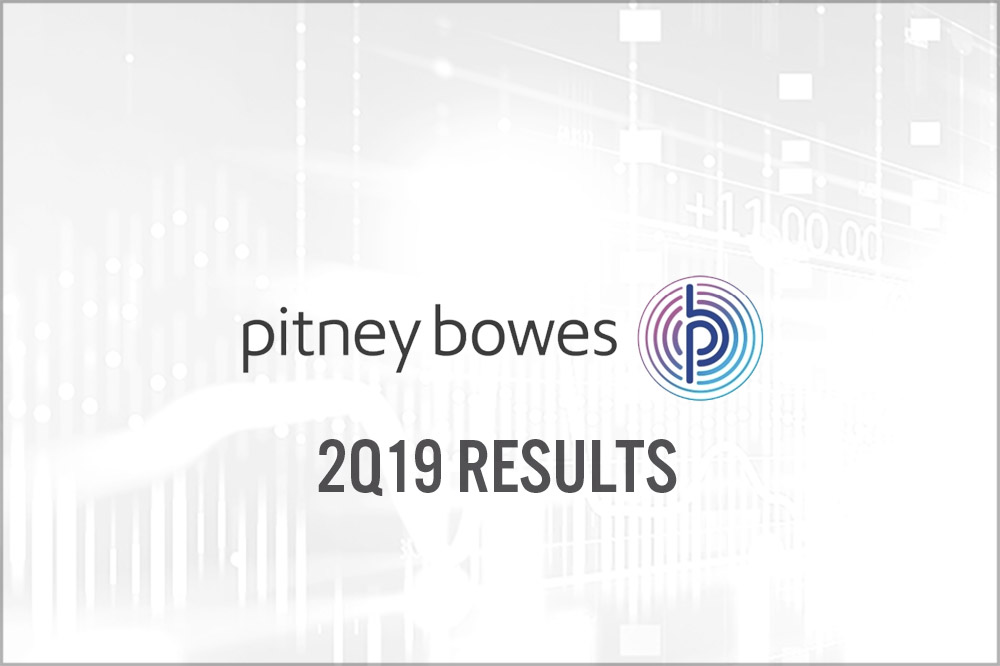 Pitney Bowes (NYSE: PBI) 2Q19 Results: Mixed Results, Strong Growth in Global E-Commerce, 2019 and Long-Term Targets Remain on Track