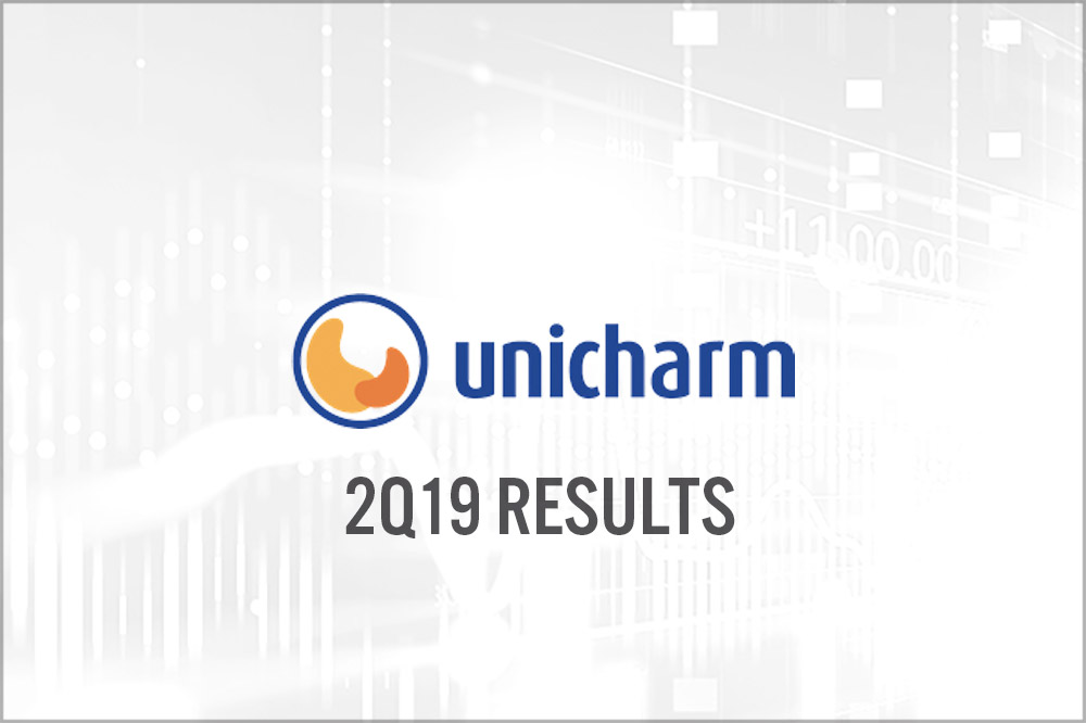 Unicharm (TYO: 8113) 2Q19 Results: Net Sales Ahead of Consensus, Asia Remains a Growth Engine