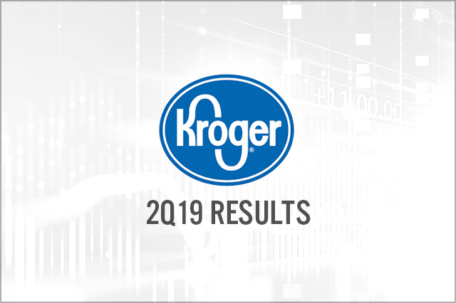Kroger (NYSE: KR) 2Q19 Results: Strong Same-Store Sales and EPS Beat