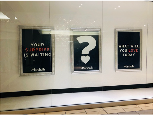 Marshalls’ store display