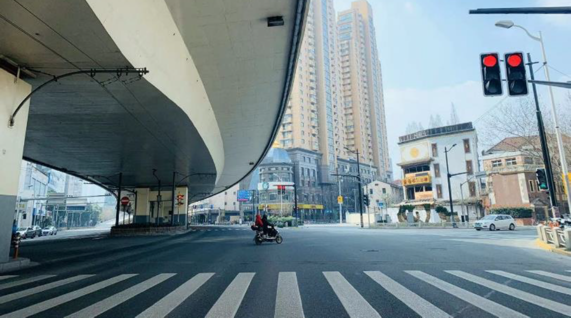 Quiet streets in Shanghai