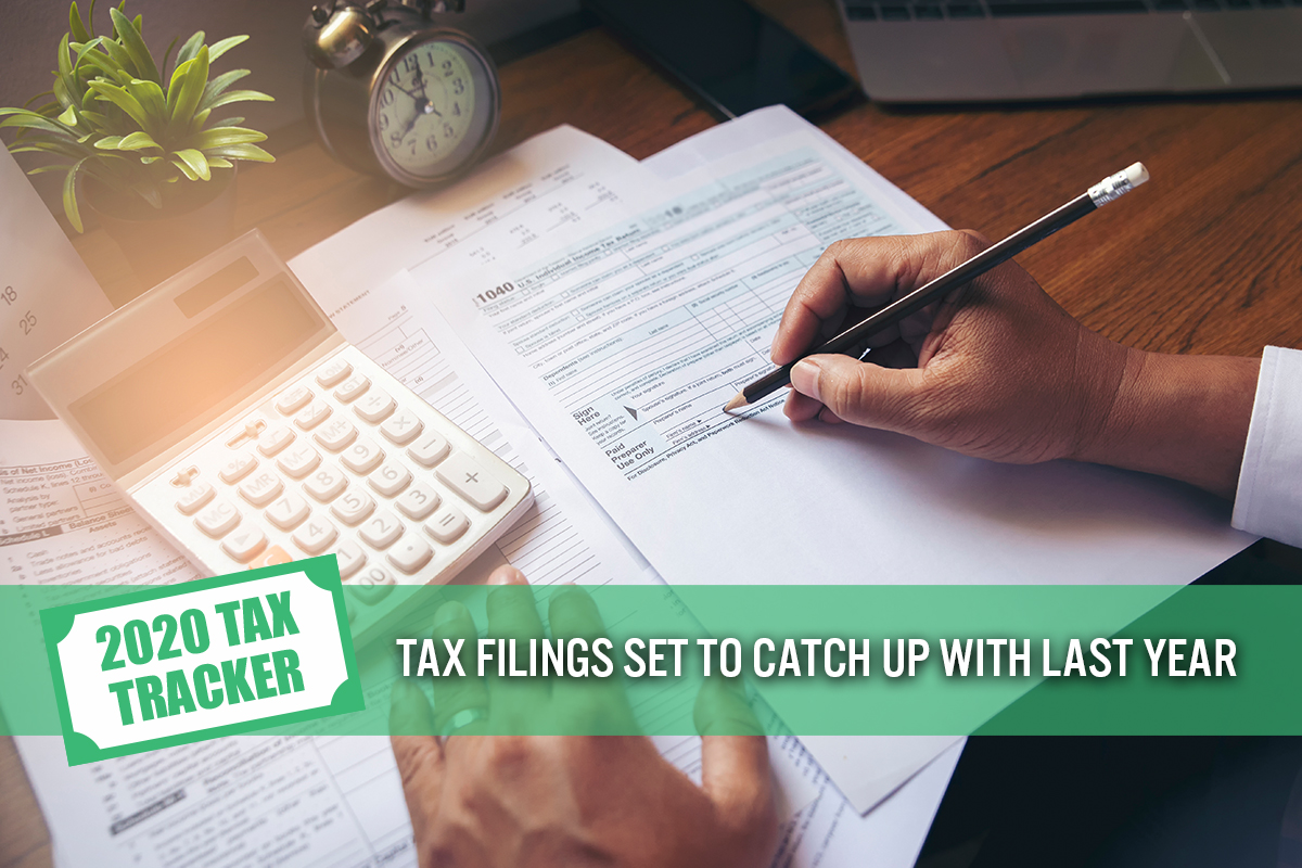 2020 Tax Tracker, Week 4: Tax Filings Set To Catch Up with Last Year