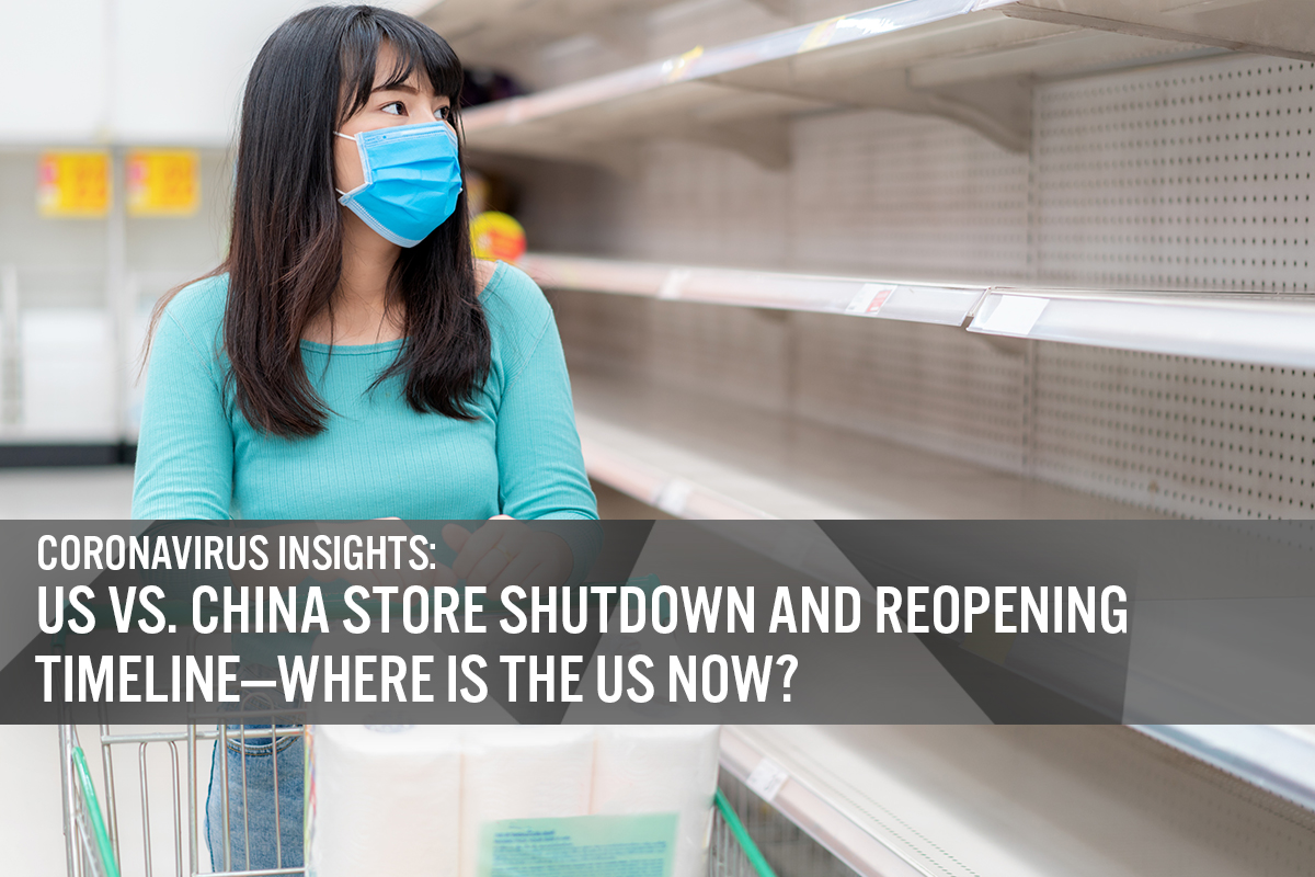 Coronavirus Insights: US vs. China Store Shutdown and Reopening Timeline—Where Is the US Now?