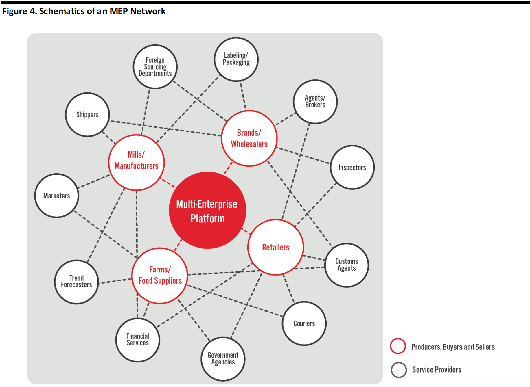 Figure 4. Schematics of an MEP Network