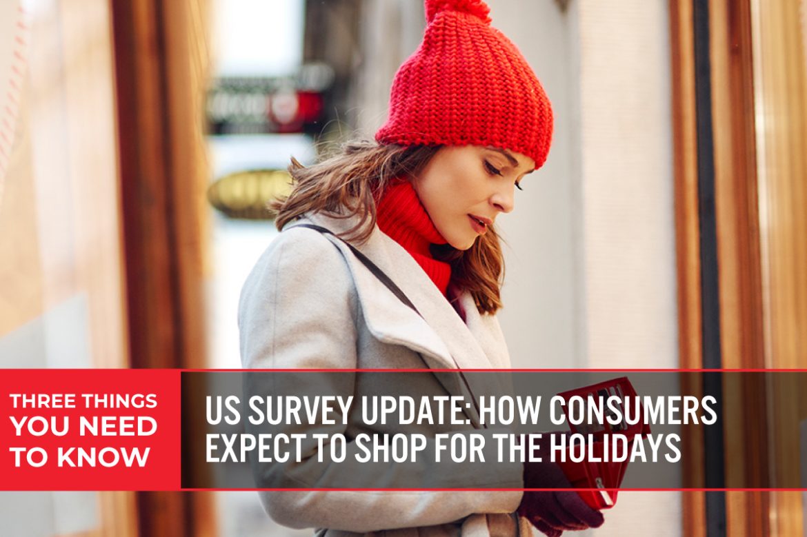 Three Things You Need To Know: US Survey Update—How Consumers Expect To Shop for the Holidays