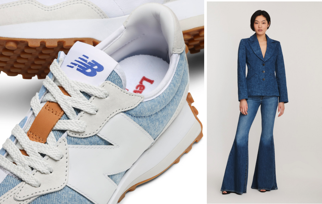 Levi’s collaboration with New Balance on denim sneakers