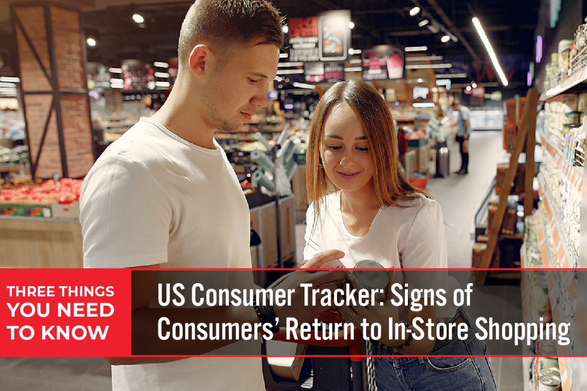 Three Things You Need To Know: US Consumer Tracker—Signs of Consumers’ Return to In-Store Shopping