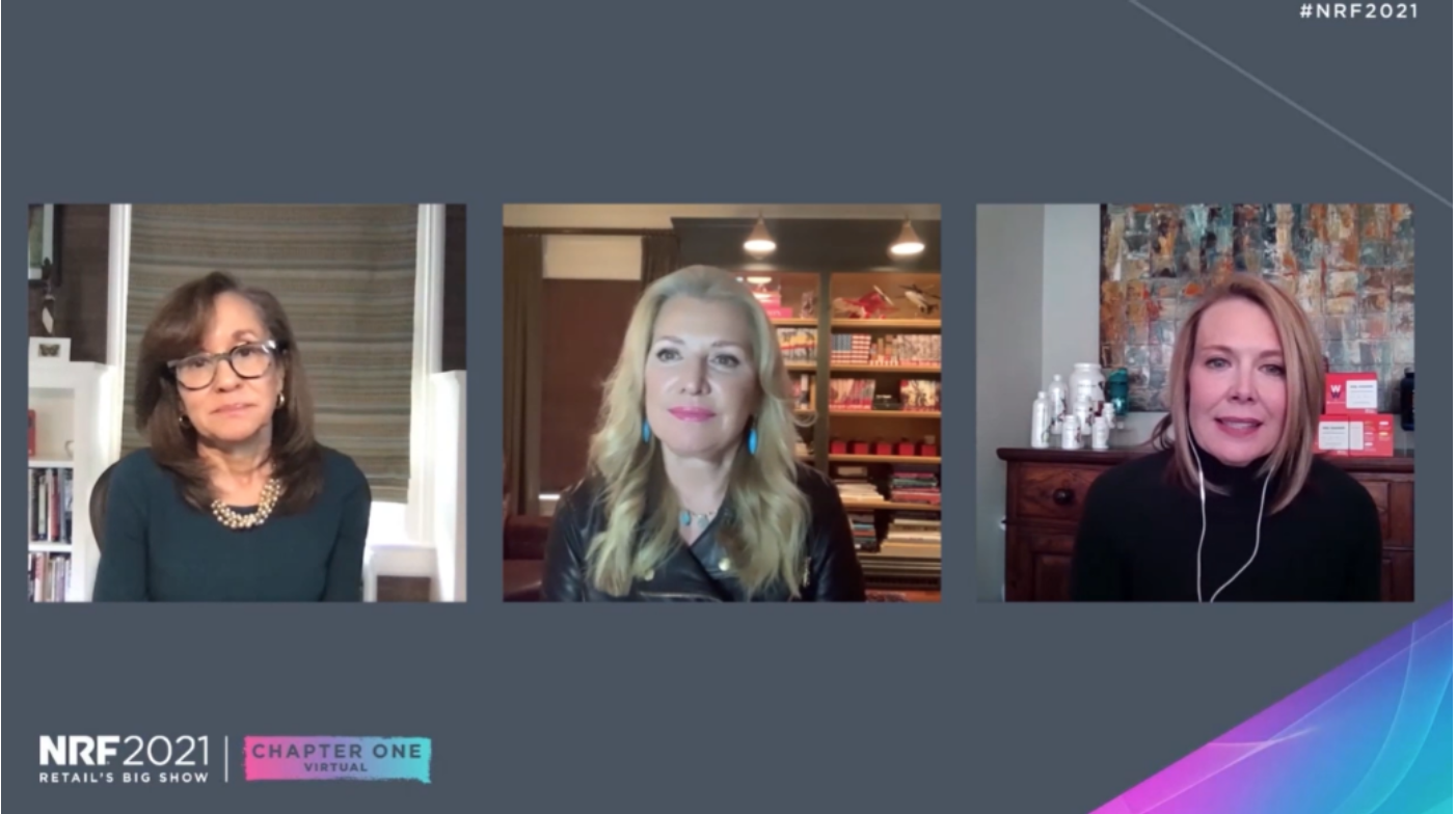 Sharon Leite, CEO at The Vitamin Shoppe, and Mindy Grossman, President and CEO of WW International Inc,. speak with Glenda McNeal, President of Enterprise Strategy at American Express, on the growing health and wellness market