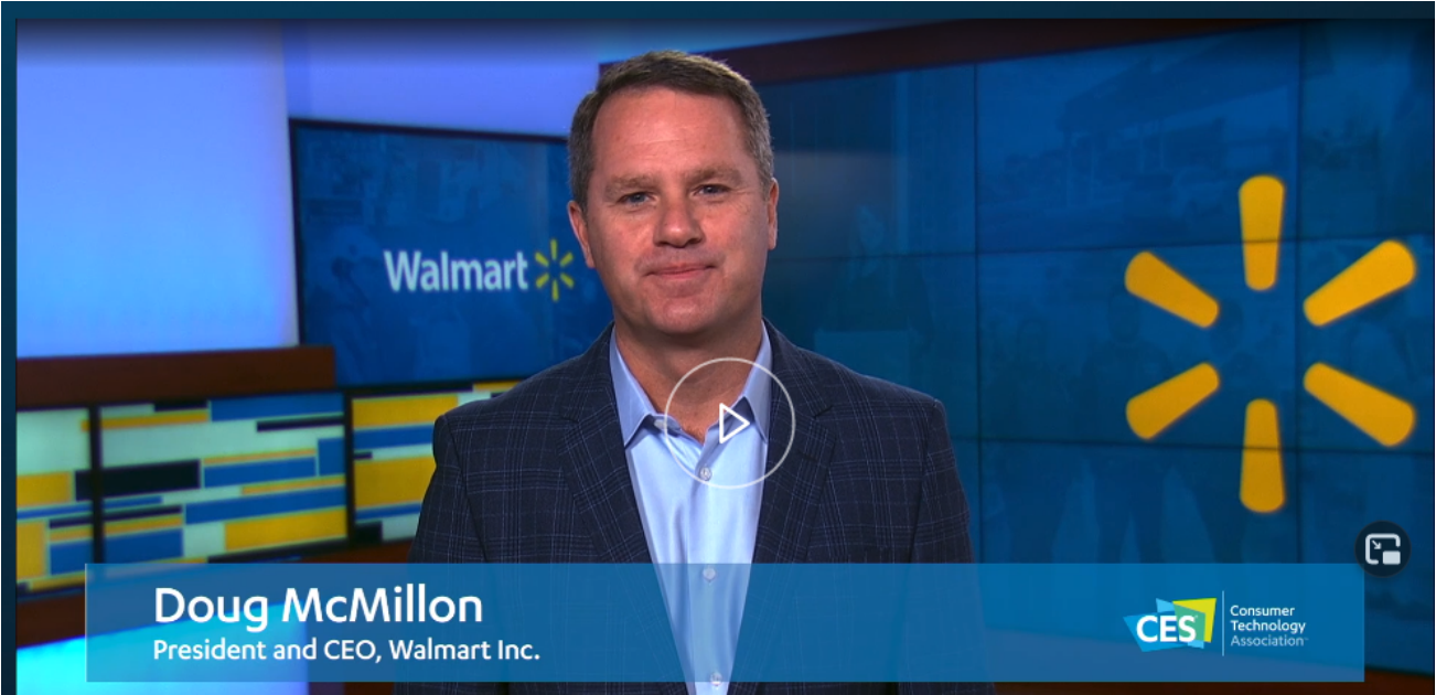 CEO Doug McMillon, President and CEO at Walmart, speaks at CES 2021