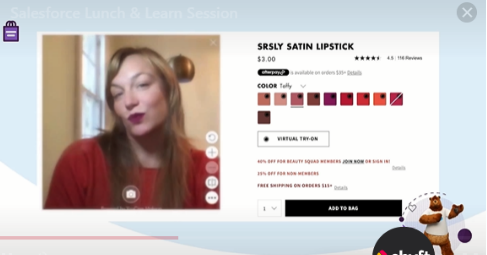 e.l.f Cosmetics offers virtual try-on technology on its website