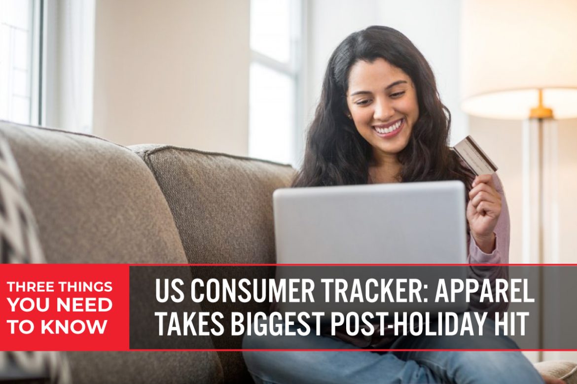 Three Things You Need To Know: US Consumer Tracker—Apparel Takes Biggest Post-Holiday Hit