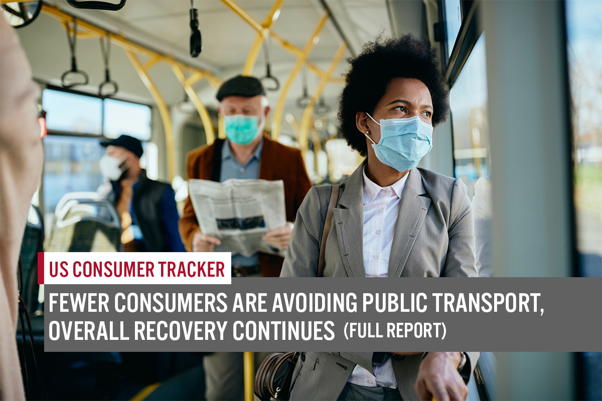 US Consumer Tracker: Fewer Consumers Are Avoiding Public Transport, Overall Recovery Continues (Full Report)