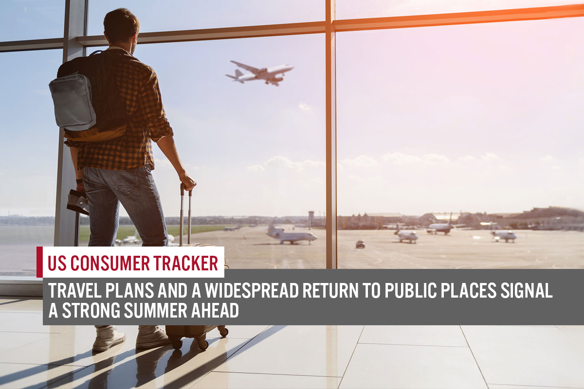 US Consumer Tracker: Travel Plans and a Widespread Return to Public Places Signal a Strong Summer Ahead