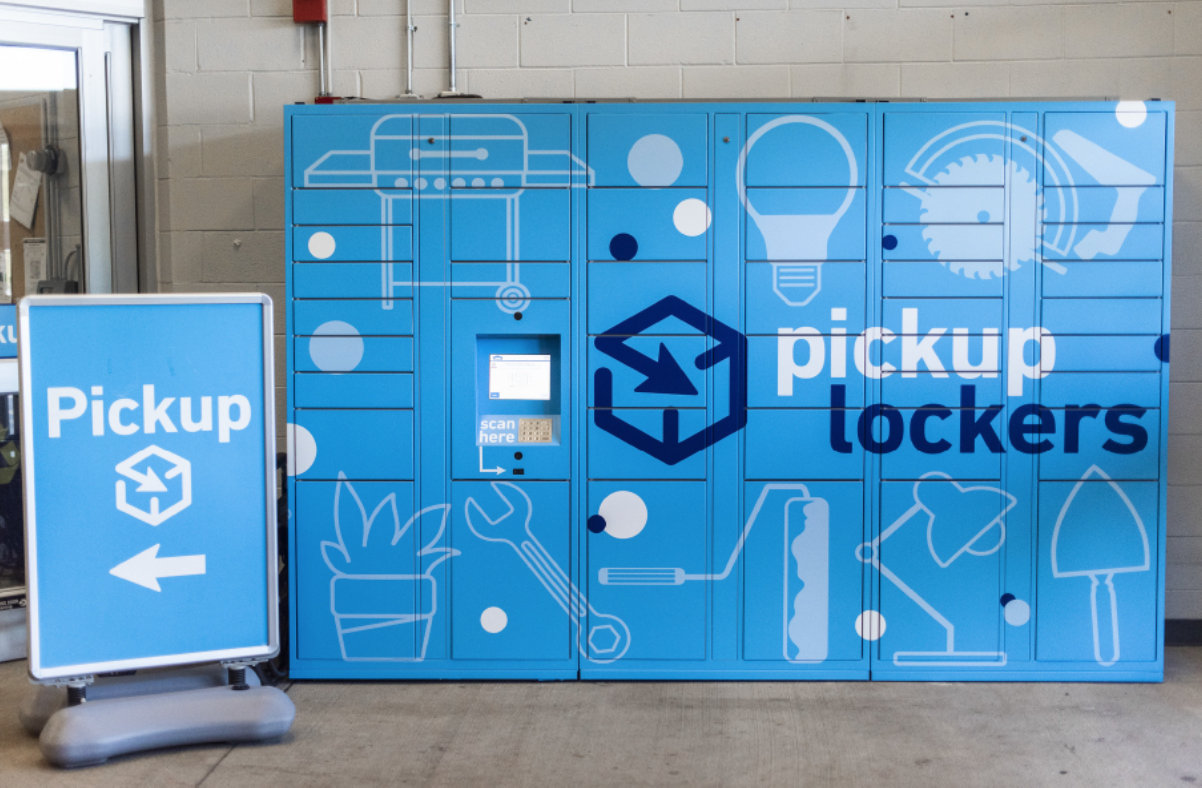 Lowe’s smart lockers for order pickup and returns