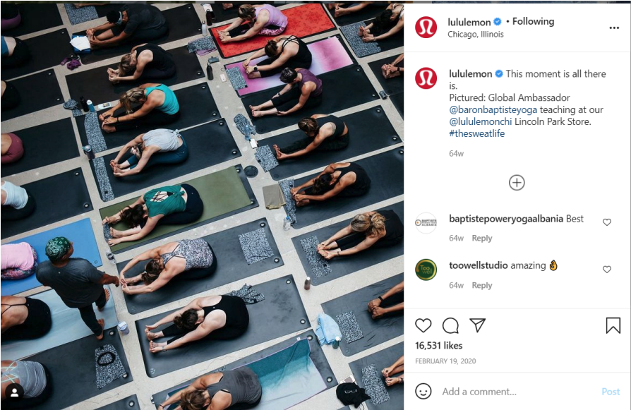 A Lululemon Global Ambassador