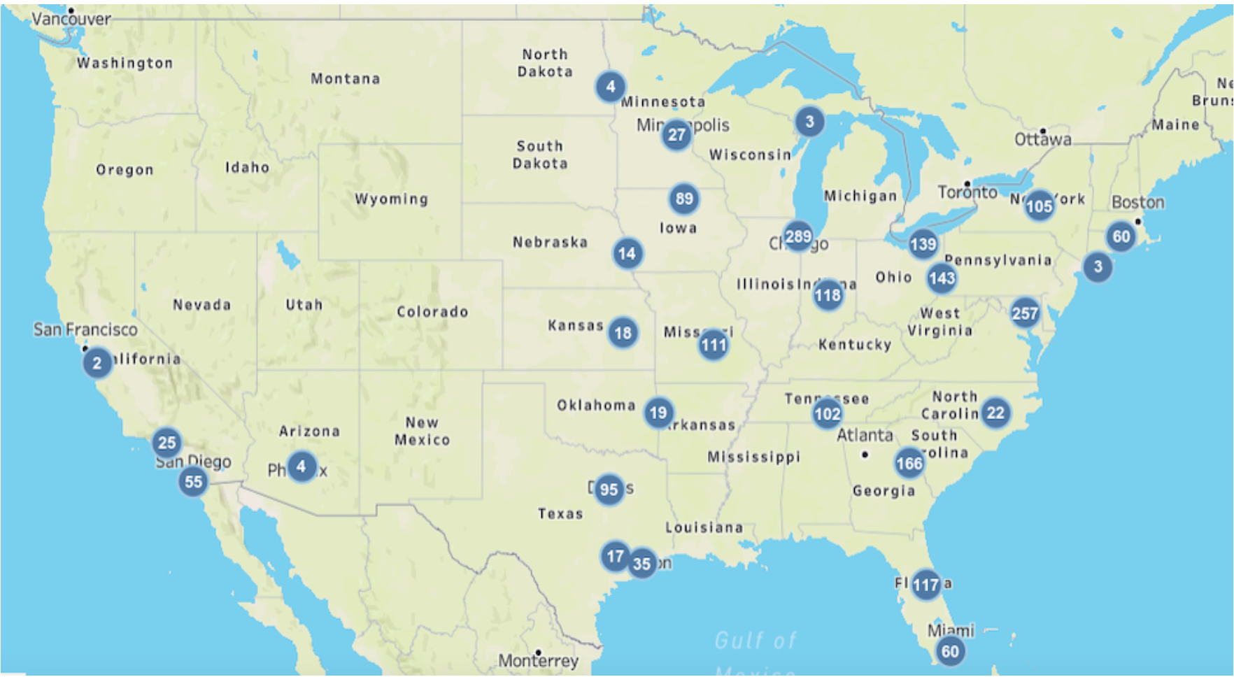 Figure 3. Aldi US Store Map