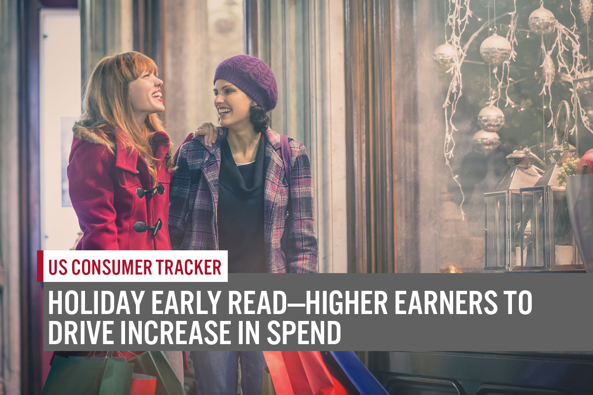 US Consumer Tracker: Holiday Early Read—Higher Earners To Drive Increase in Spend