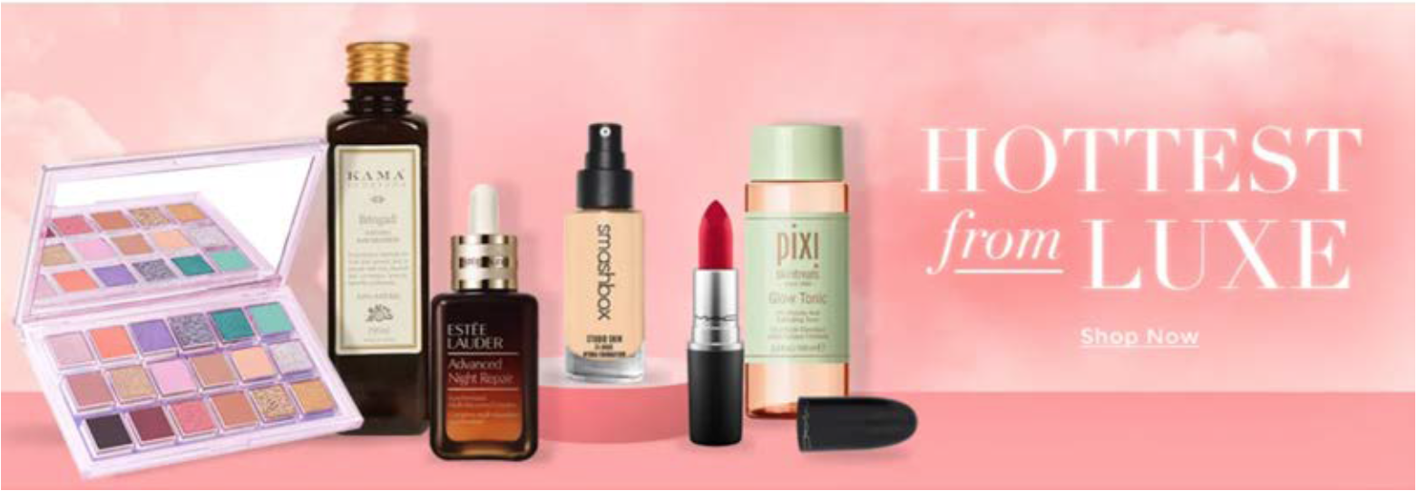 Nykaa Luxe offers makeup, skincare, fragrance and hair, bath and body products from premium brands