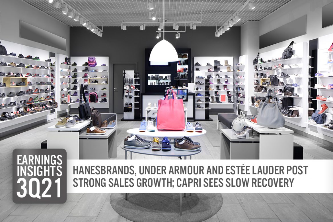 Earnings Insights 3Q21, Week 2: Hanesbrands, Under Armour and Estée Lauder Post Strong Sales Growth; Capri Sees Slow Recovery