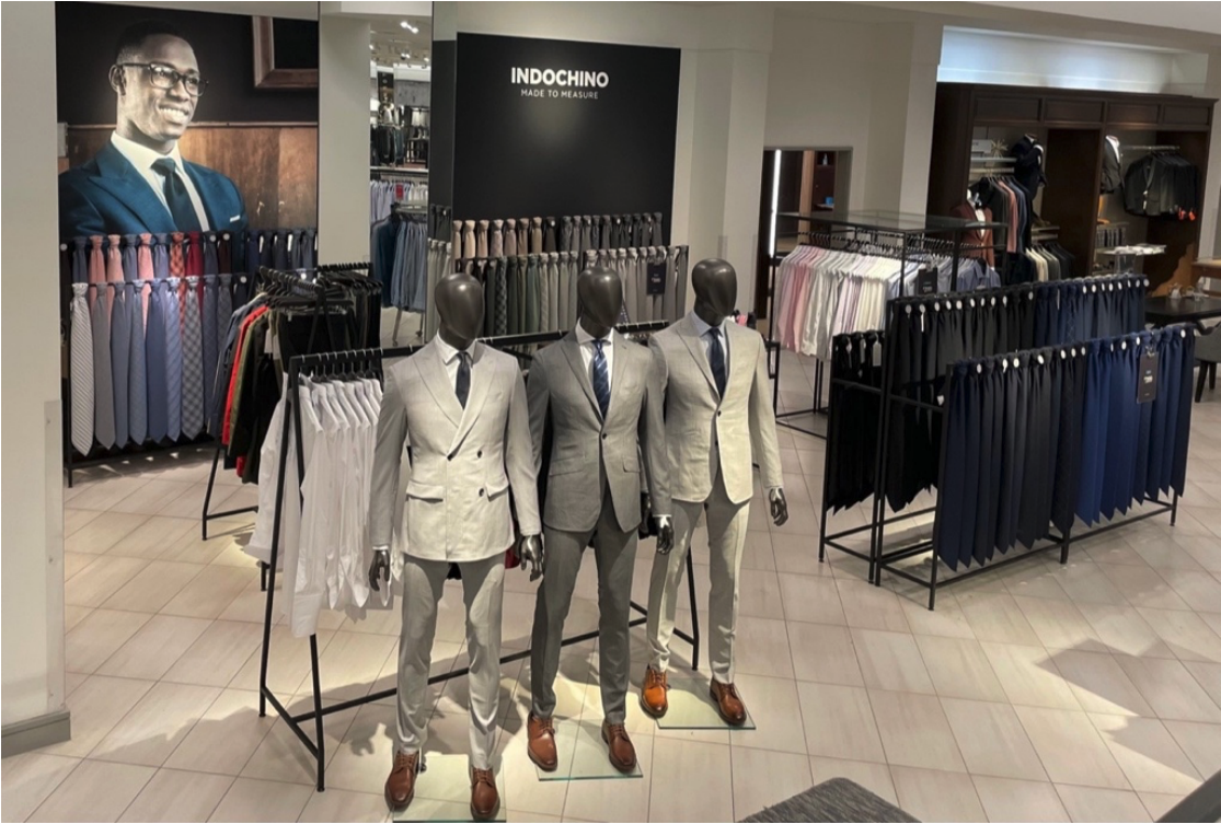 Digitally native brand Indochino’s shop-in-shop in Nordstrom