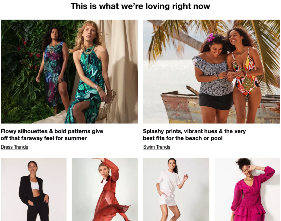 Macy’s new contemporary site within Macy’s.com