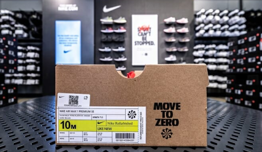 A shoebox for NIKE’s recycled footwear scheme