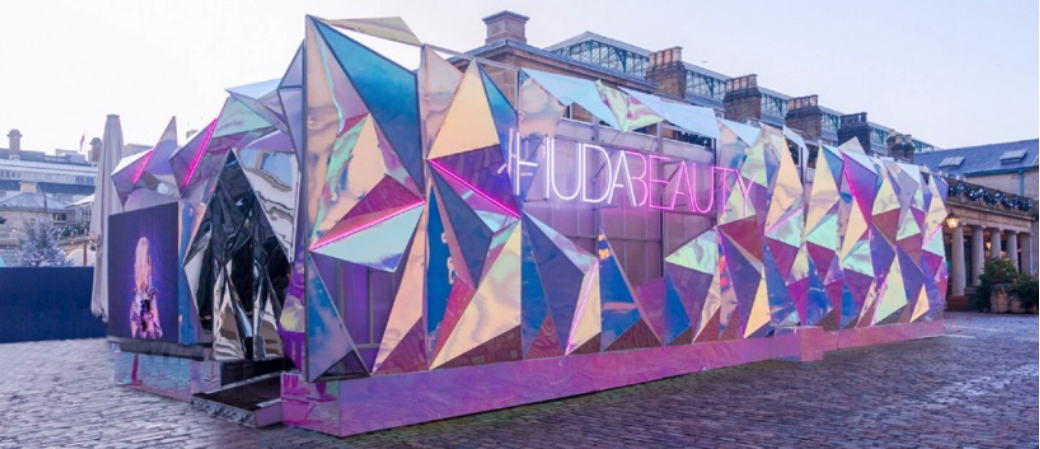 Huda Beauty’s pop-up store in London, UK