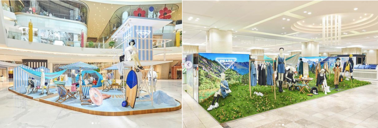 Prada’s 2021 Outdoor collection showcased with in-store installations 