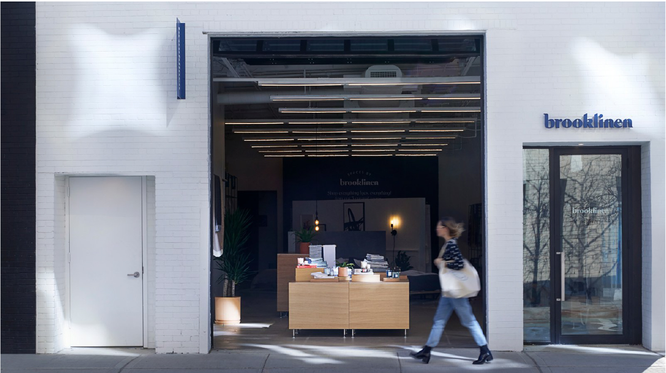 Brooklinen’s storefront in Brooklyn, New York