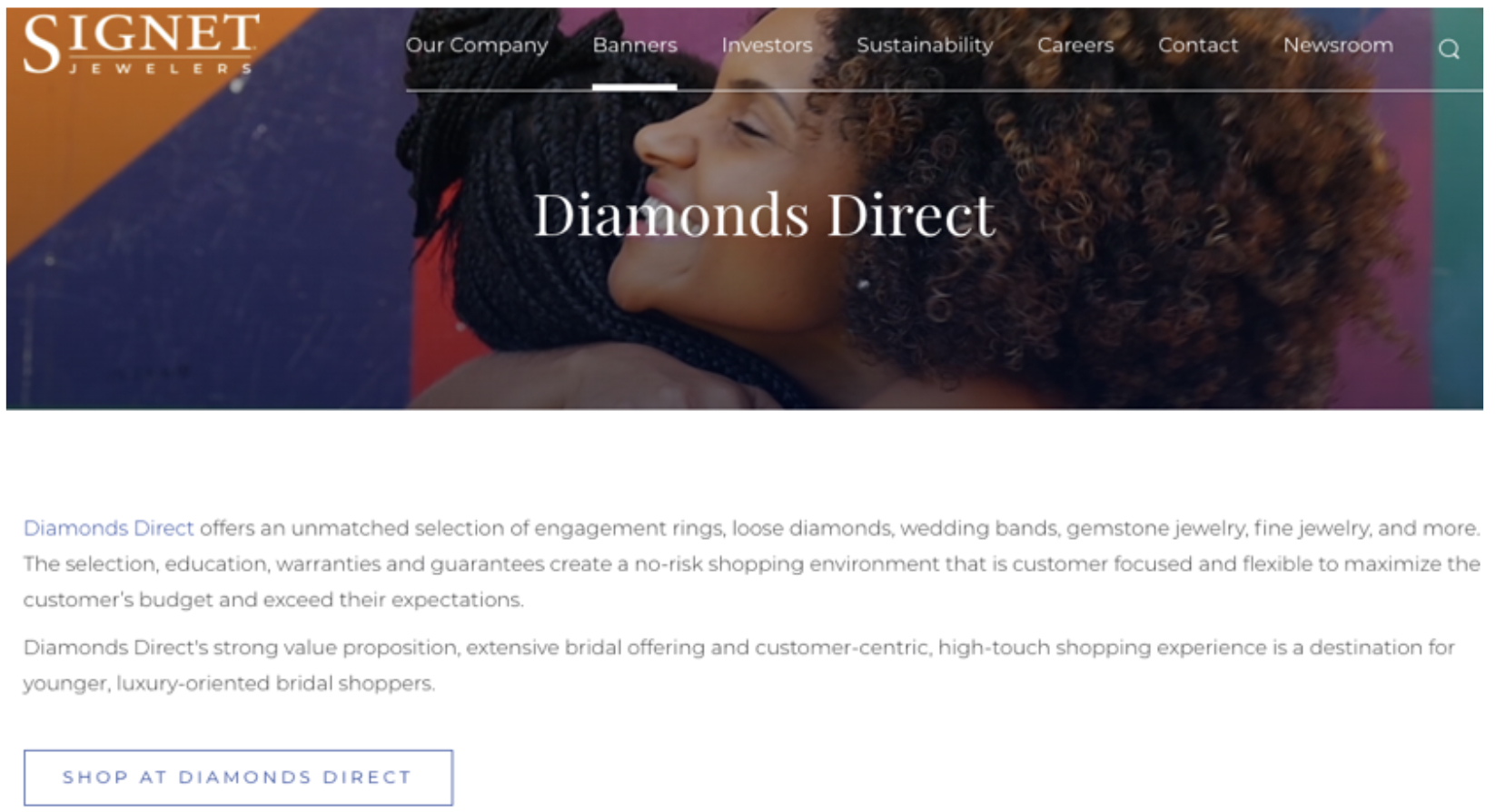 Signet Jewelers successfully integrated Diamonds Direct in November 2021 