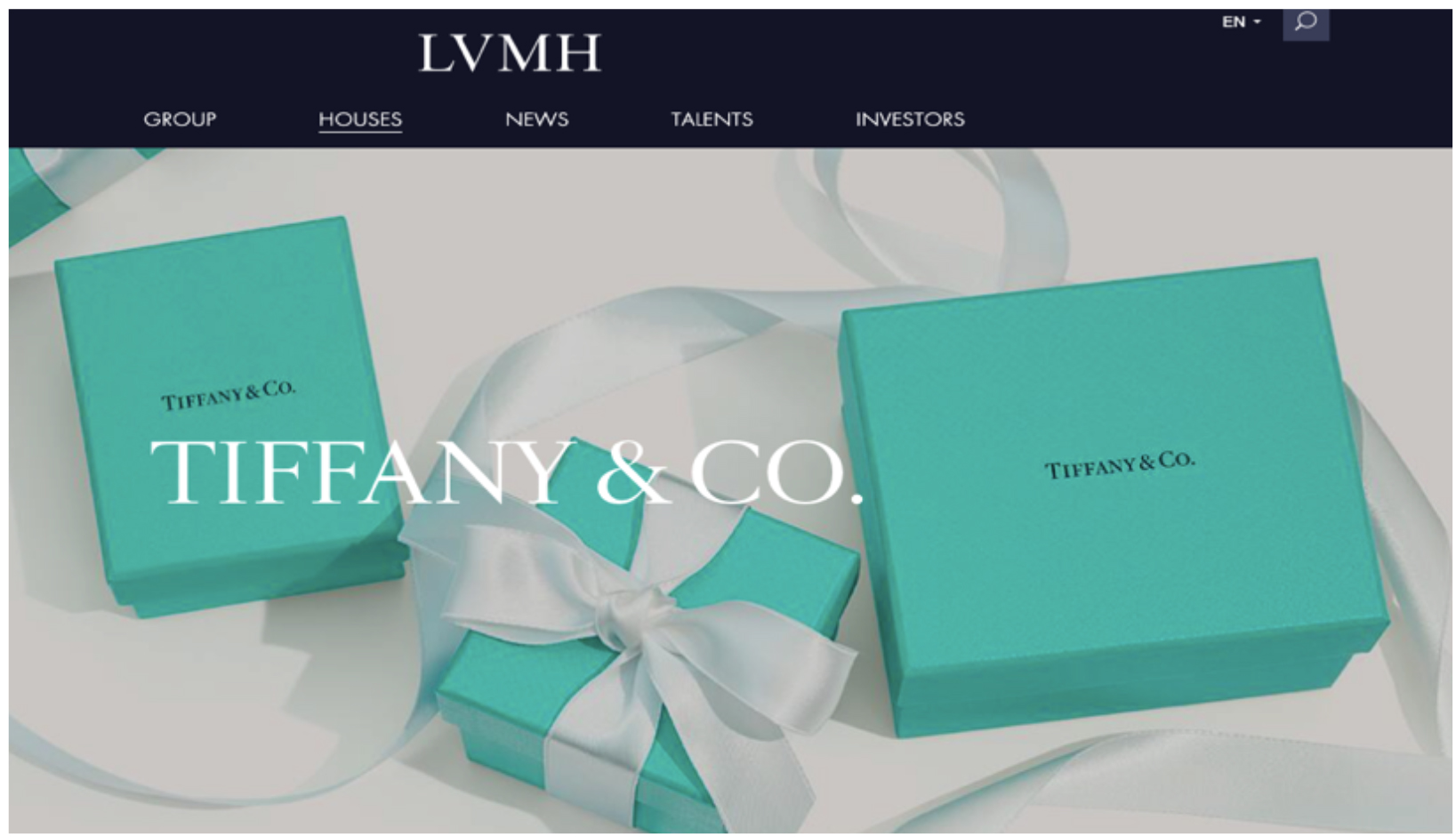 LVMH completed the acquisition of Tiffany & Co. in January 2021 