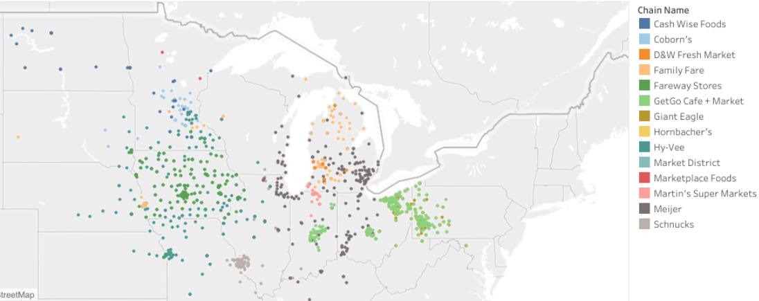 Midwestern Regional Grocers: Store Distribution