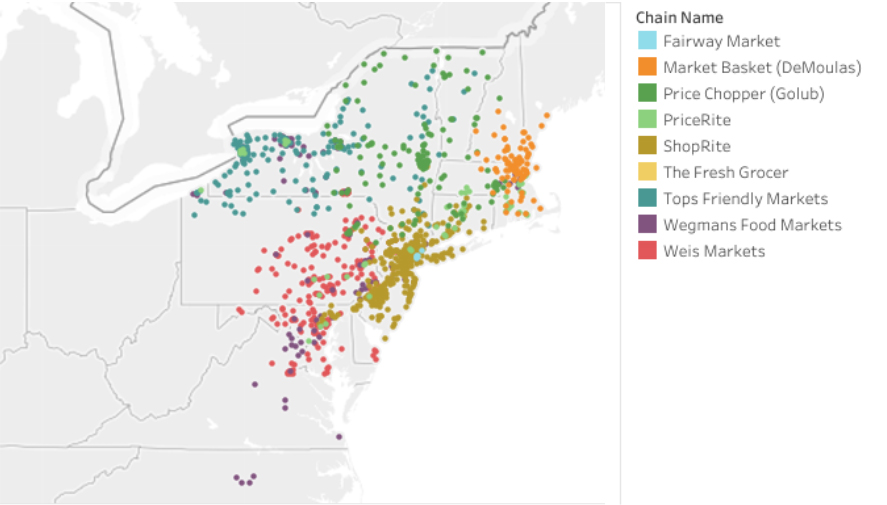 Northeastern Regional Distribution