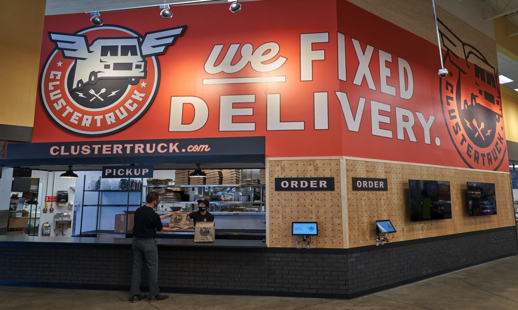 ClusterTruck ghost kitchen at a Kroger store in Fishers