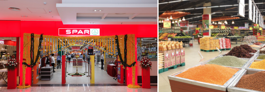 Spar store at Marina Mall in Chennai