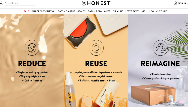 The Honest Company’s key sustainability strategy