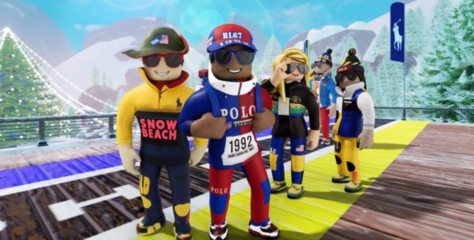 Ralph Lauren’s metaverse allows customers to participate in activities such as ice skating while wearing Ralph Lauren apparel 