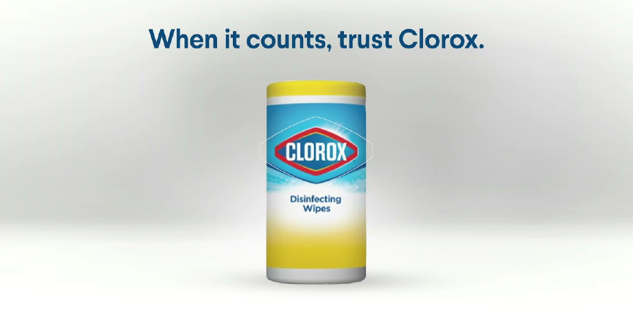 A Clorox ad leveraging the company’s public goodwill 